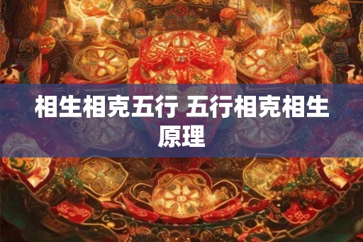 相生相克五行 五行相克相生原理