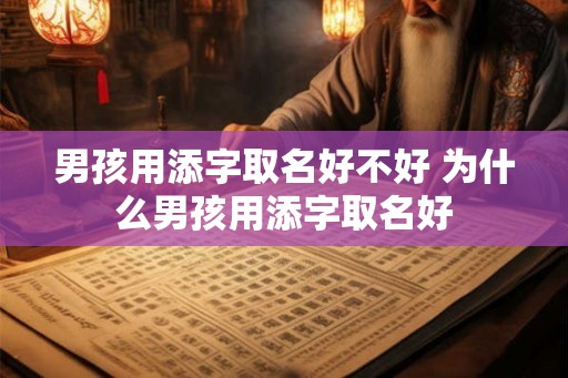 男孩用添字取名好不好 为什么男孩用添字取名好