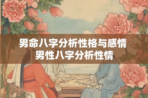 男命八字分析性格与感情 男性八字分析性情