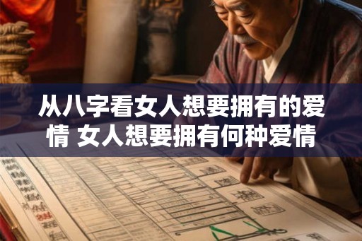 从八字看女人想要拥有的爱情 女人想要拥有何种爱情
