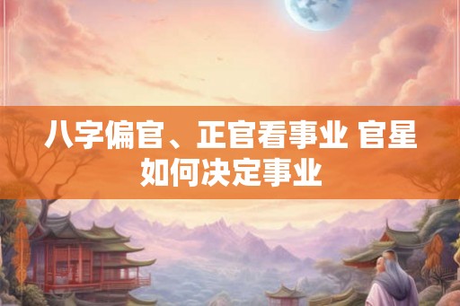 八字偏官、正官看事业 官星如何决定事业