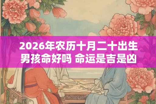 2026年农历十月二十出生男孩命好吗 命运是吉是凶