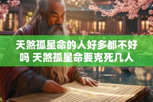 天煞孤星命的人好多都不好吗 天煞孤星命要克死几人