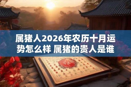属猪人2026年农历十月运势怎么样 属猪的贵人是谁 属猪人2026年农历十月运势怎么样 属猪的贵人是谁