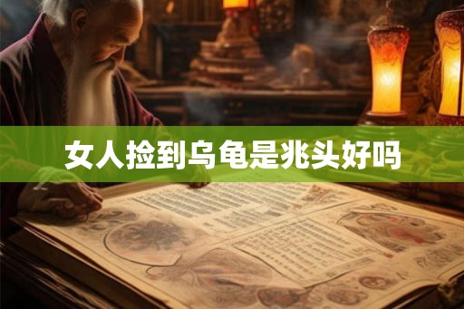 女人捡到乌龟是兆头好吗 女人捡到乌龟是兆头好吗