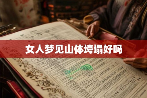 女人梦见山体垮塌好吗