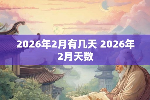 2026年2月有几天 2026年2月天数 2026年2月有几天 2026年2月天数