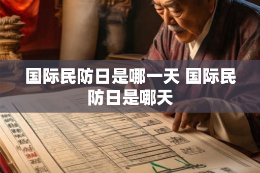 国际民防日是哪一天 国际民防日是哪天
