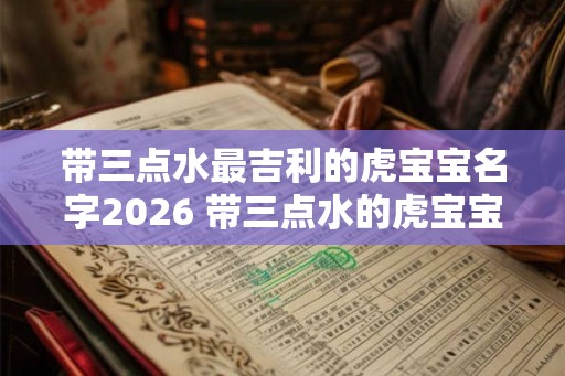 带三点水最吉利的虎宝宝名字2026 带三点水的虎宝宝名字大全