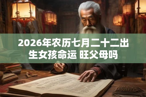 2026年农历七月二十二出生女孩命运 旺父母吗
