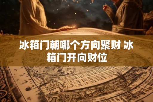 冰箱门朝哪个方向聚财 冰箱门开向财位
