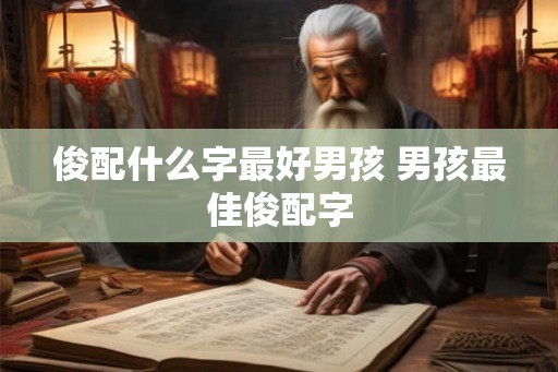 俊配什么字最好男孩 男孩最佳俊配字