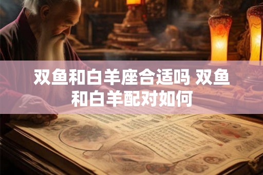 双鱼和白羊座合适吗 双鱼和白羊配对如何