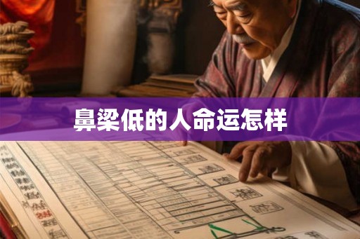 鼻梁低的人命运怎样