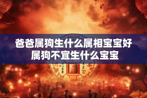 爸爸属狗生什么属相宝宝好 属狗不宜生什么宝宝 爸爸属狗生什么属相宝宝好 属狗不宜生什么宝宝