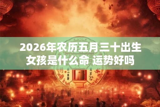 2026年农历五月三十出生女孩是什么命 运势好吗