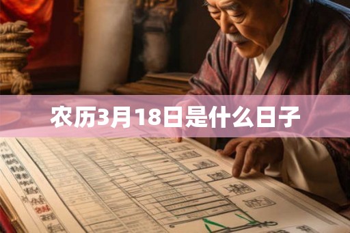 农历3月18日是什么日子