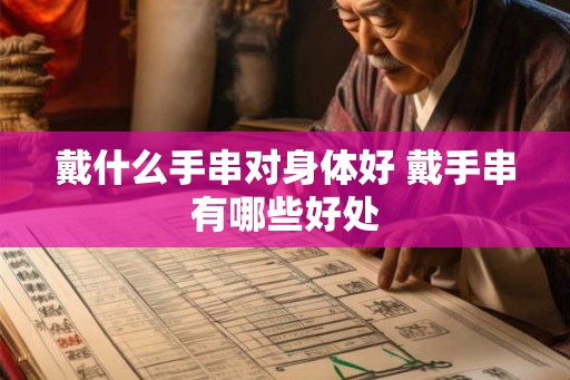戴什么手串对身体好 戴手串有哪些好处