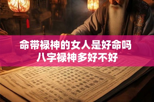 命带禄神的女人是好命吗 八字禄神多好不好
