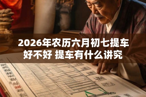 2026年农历六月初七提车好不好 提车有什么讲究