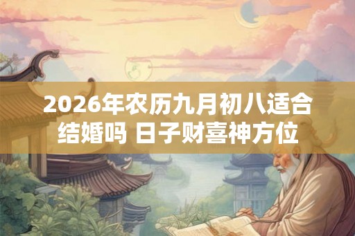 2026年农历九月初八适合结婚吗 日子财喜神方位