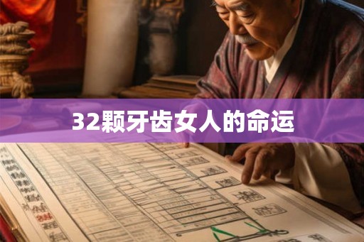32颗牙齿女人的命运