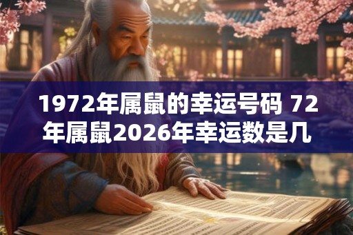 1972年属鼠的幸运号码 72年属鼠2026年幸运数是几