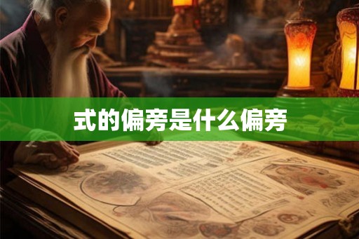 式的偏旁是什么偏旁