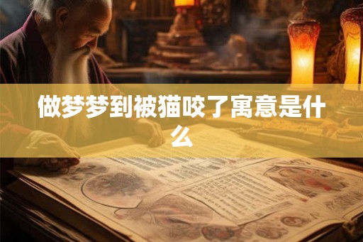 做梦梦到被猫咬了寓意是什么