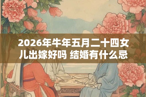 2026年牛年五月二十四女儿出嫁好吗 结婚有什么忌讳