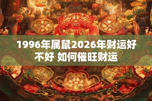 1996年属鼠2026年财运好不好 如何催旺财运