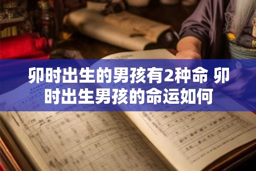 卯时出生的男孩有2种命 卯时出生男孩的命运如何 卯时出生的男孩有2种命 卯时出生男孩的命运如何