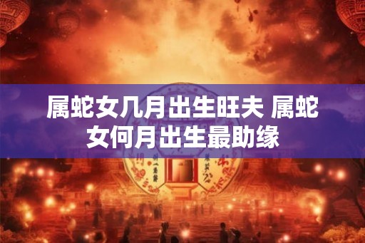 属蛇女几月出生旺夫 属蛇女何月出生最助缘