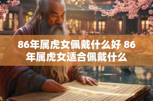 86年属虎女佩戴什么好 86年属虎女适合佩戴什么 86年属虎女佩戴什么好 86年属虎女适合佩戴什么