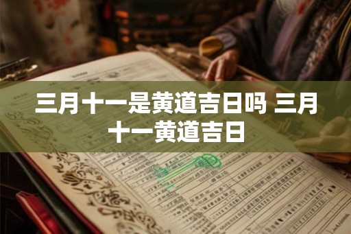 三月十一是黄道吉日吗 三月十一黄道吉日
