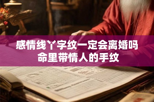 感情线丫字纹一定会离婚吗 命里带情人的手纹