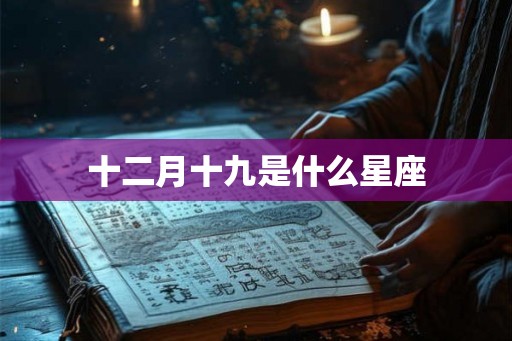 十二月十九是什么星座 十二月十九是什么星座