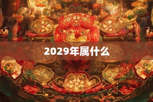 2029年属什么