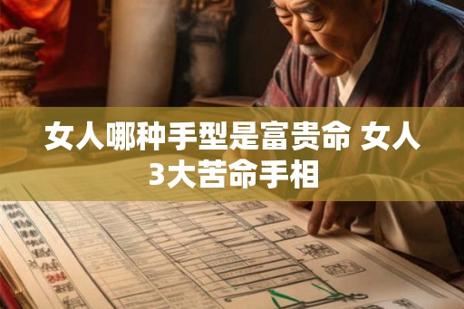 女人哪种手型是富贵命 女人3大苦命手相 女人哪种手型是富贵命 女人3大苦命手相