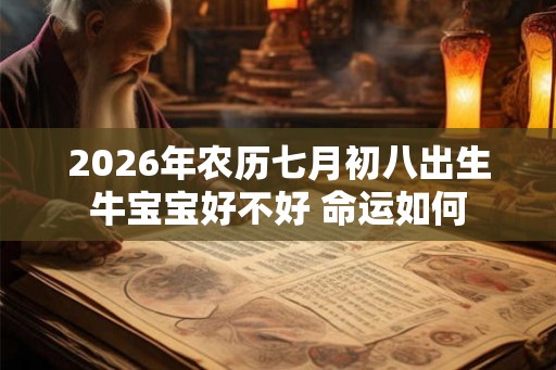 2026年农历七月初八出生牛宝宝好不好 命运如何