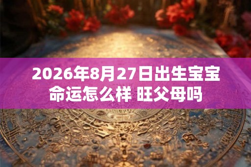 2026年8月27日出生宝宝命运怎么样 旺父母吗