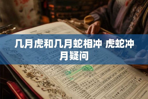 几月虎和几月蛇相冲 虎蛇冲月疑问