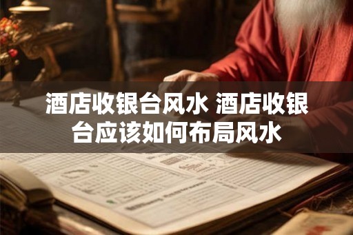 酒店收银台风水 酒店收银台应该如何布局风水