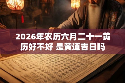 2026年农历六月二十一黄历好不好 是黄道吉日吗