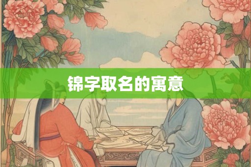 锦字取名的寓意