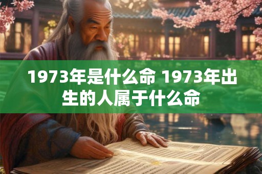 1973年是什么命 1973年出生的人属于什么命