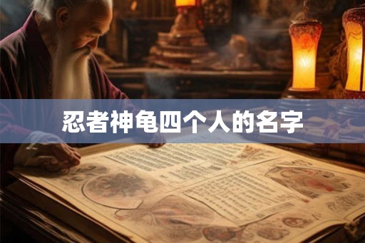 忍者神龟四个人的名字