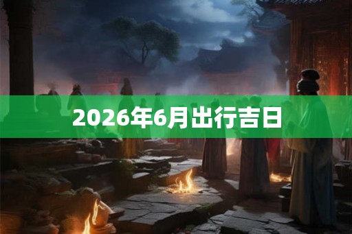 2026年6月出行吉日