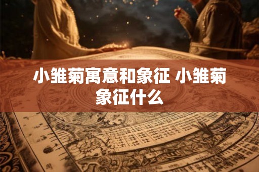 小雏菊寓意和象征 小雏菊象征什么