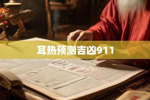 耳热预测吉凶911 耳热预测吉凶911